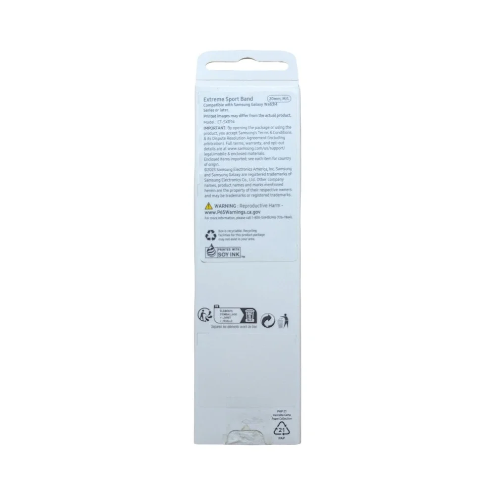 29-O Samsung Extreme Sport‎ Band One Click For Watch4 Or Later 20mm Graphite M/L